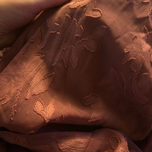 Lulus | Meant to Shine Mauve Floral Jacquard Long Sleeve Mini Dress | M NWT - Picture 6 of 8